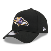 New Era Baltimore Ravens Black A-Frame 9FORTY Snapback Hat