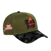 Right Side of JC Brand Rockstar Green Snapback Hat