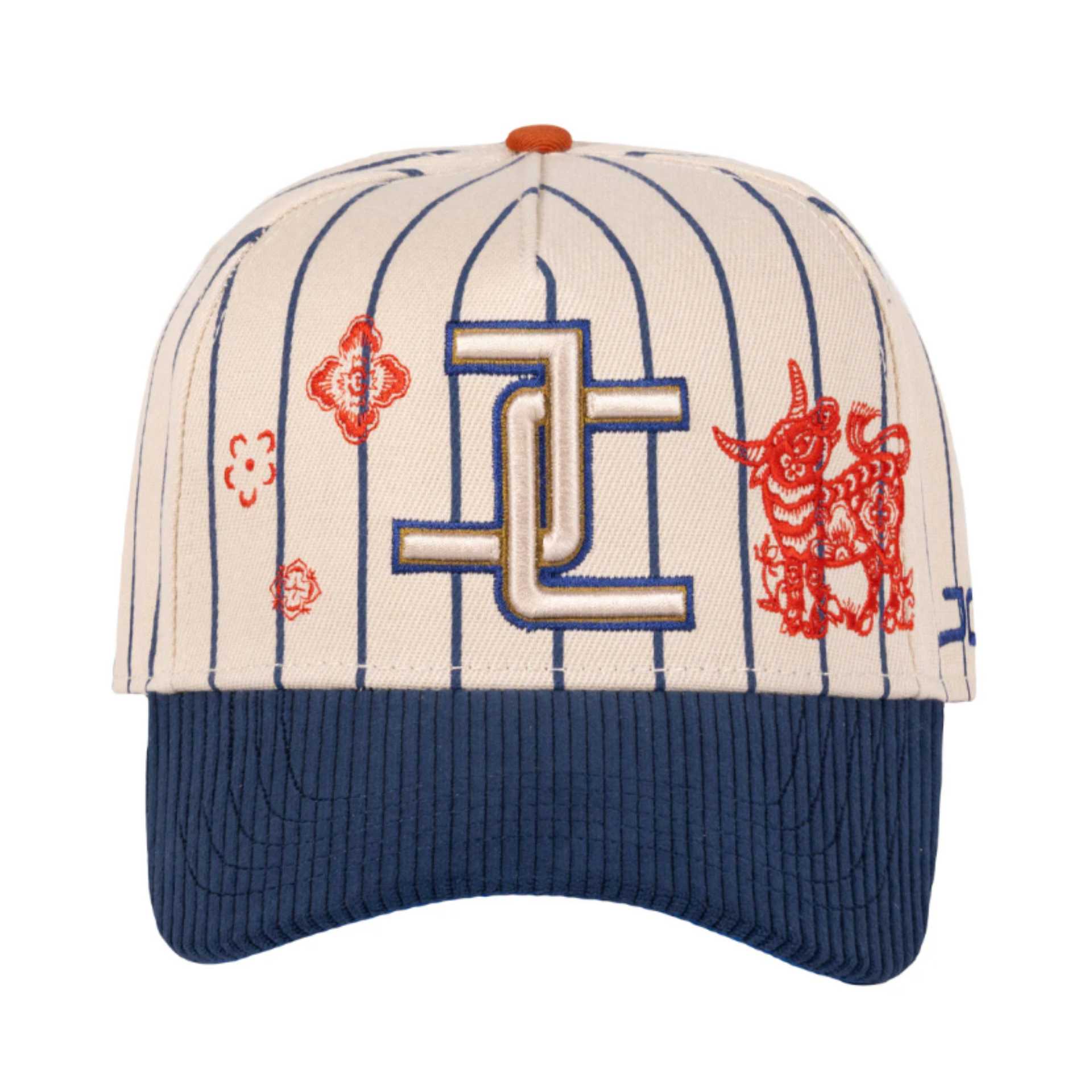 JC Brand Buffalo Beige Blue Snapback Hat