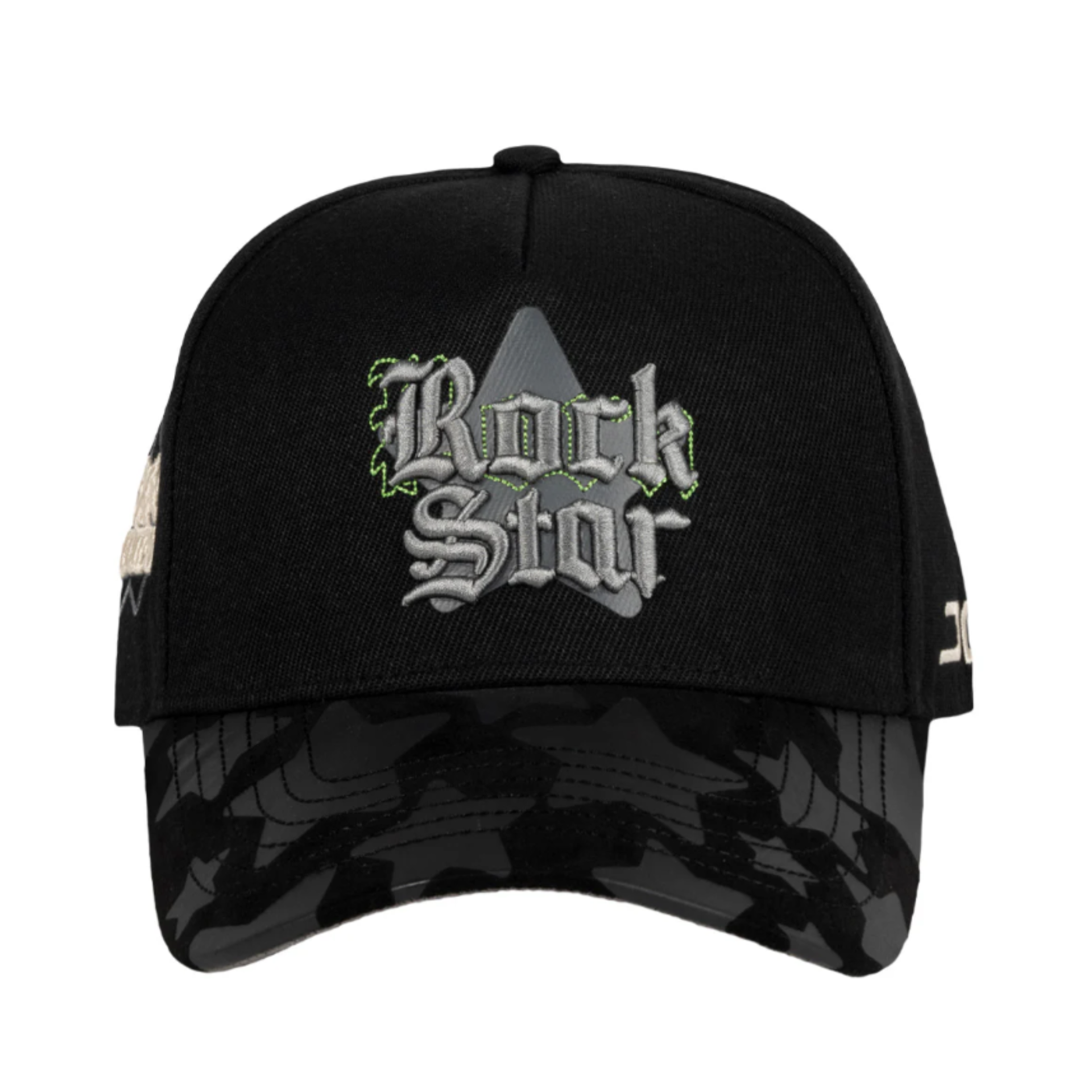 JC Brand Rockstar Black Gray Snapback Hat