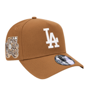 New Era Los Angeles Dodgers 75th World Series Toasted Peanut 9FORTY A-Frame Snapback