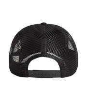 Back of Goorin Bros The Cancelled Skull Black Mesh Trucker Snapback Hat