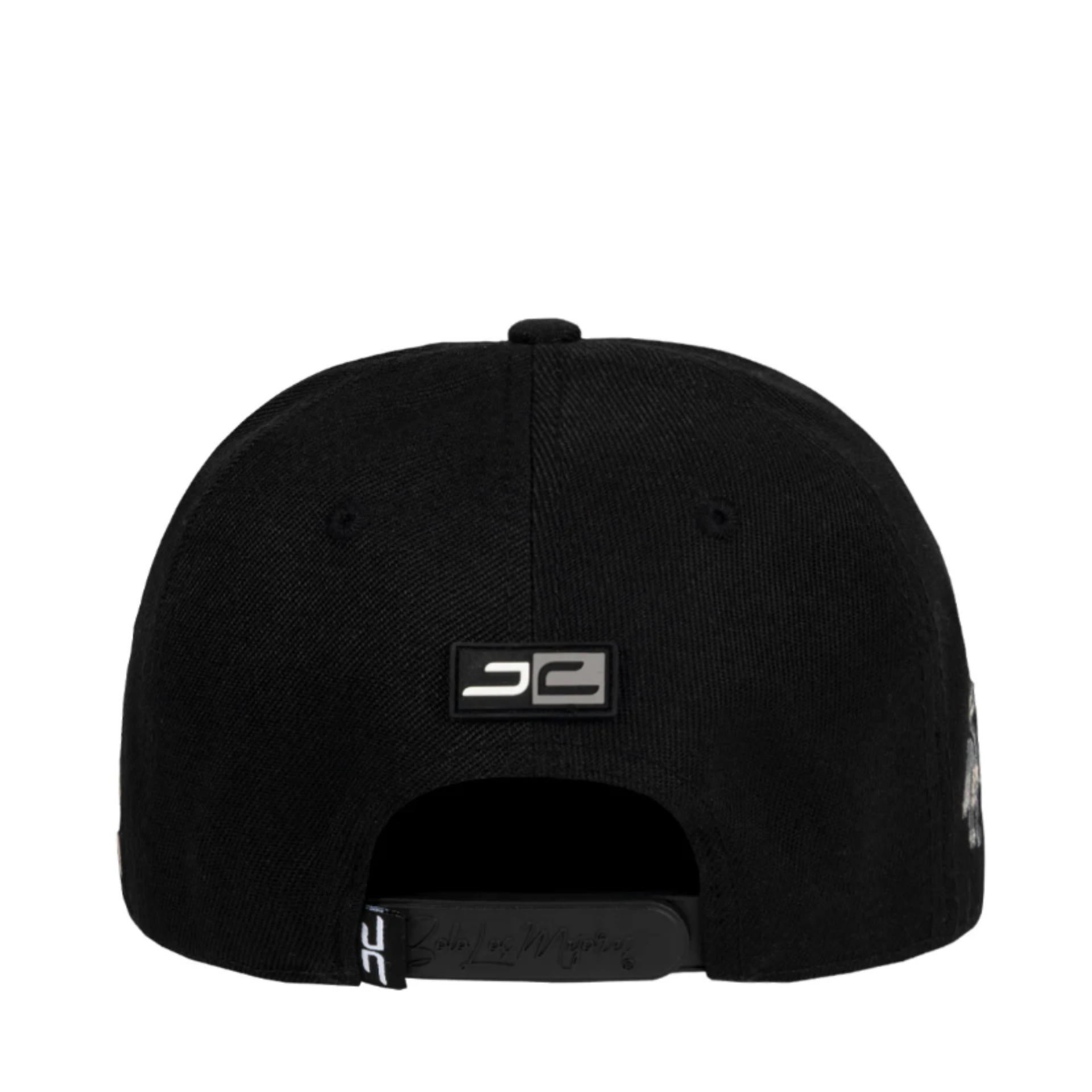 Back of JC Brand Rockstar Black Gray Snapback Hat