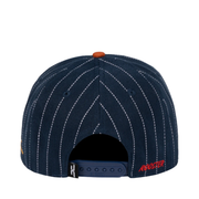 Back of JC Brand Rooster Blue Snapback Hat