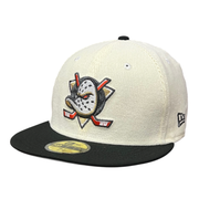 New Era Anaheim Ducks Corduroy Chrome Black 59FIFTY Fitted Hat