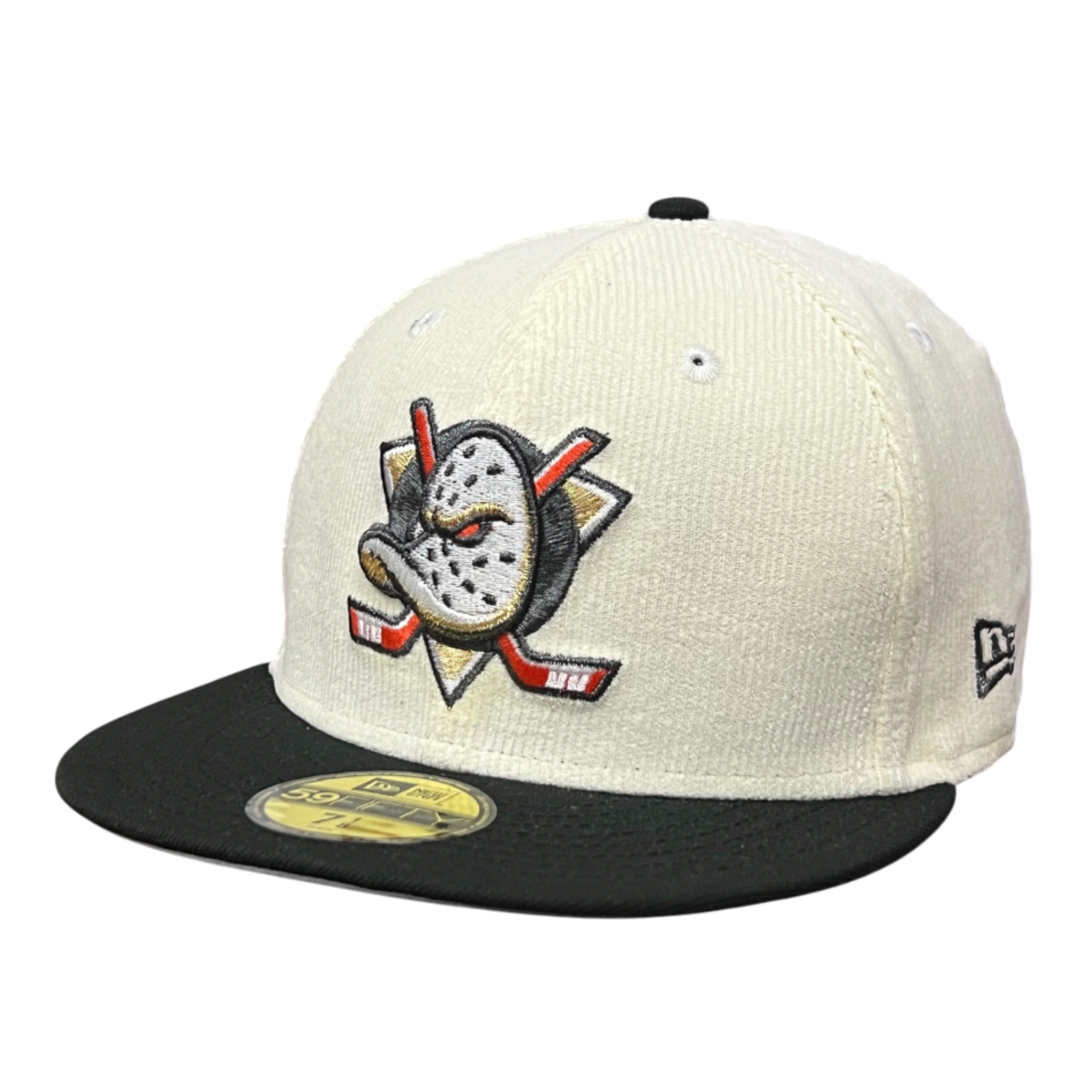 New Era Anaheim Ducks Corduroy Chrome Black 59FIFTY Fitted Hat