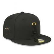 New Era Los Angeles Anaheim Angels Black Gold Halo ASG 59FIFTY Fitted Hat
