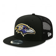 New Era Baltimore Ravens Black Trucker 9FIFTY Snapback Hat