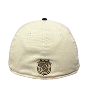 Back of New Era Anaheim Ducks Corduroy Chrome Black 59FIFTY Fitted Hat