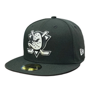 New Era Anaheim Ducks Black White 59FIFTY Fitted Hat