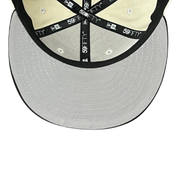 Gray Under Visor of Anaheim Ducks Corduroy Chrome Black 59FIFTY Fitted Hat