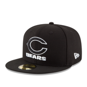 New Era NFL Chicago Bears C Black 59FIFTY Men's Fitted Hat
