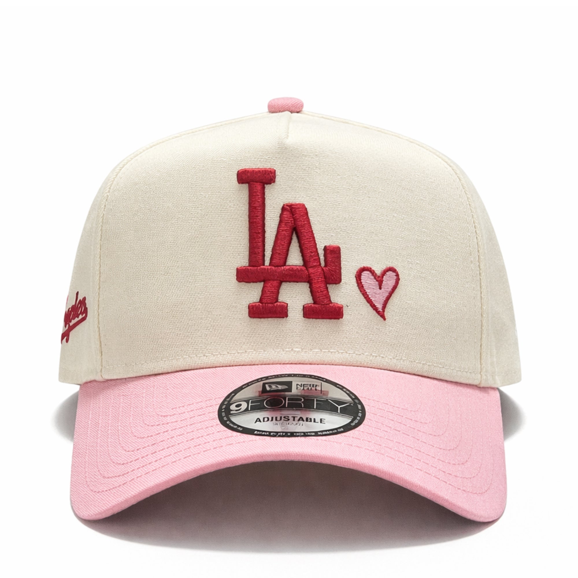 Los Angeles Dodgers Chrome Pink Heart 9FORTY A-Frame Snapback