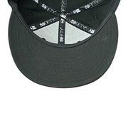 black bottom of LMB Toros De Tijuana Black White 59FIFTY Fitted Hat