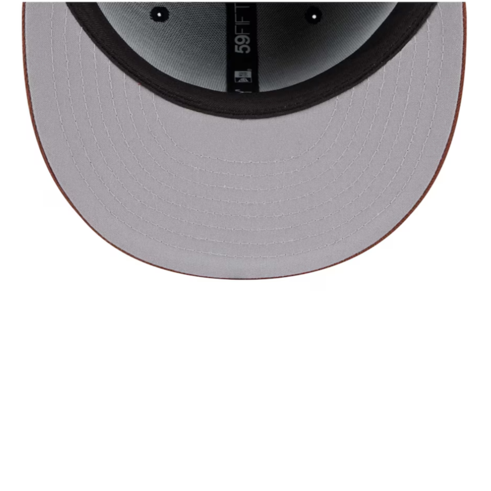 gray under visor of new era vintage herringbone chichago white sox 59fifty fitted hat