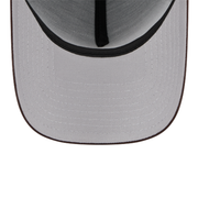 gray under visor of new era brown san diego padres 9forty a-frame snapback hat