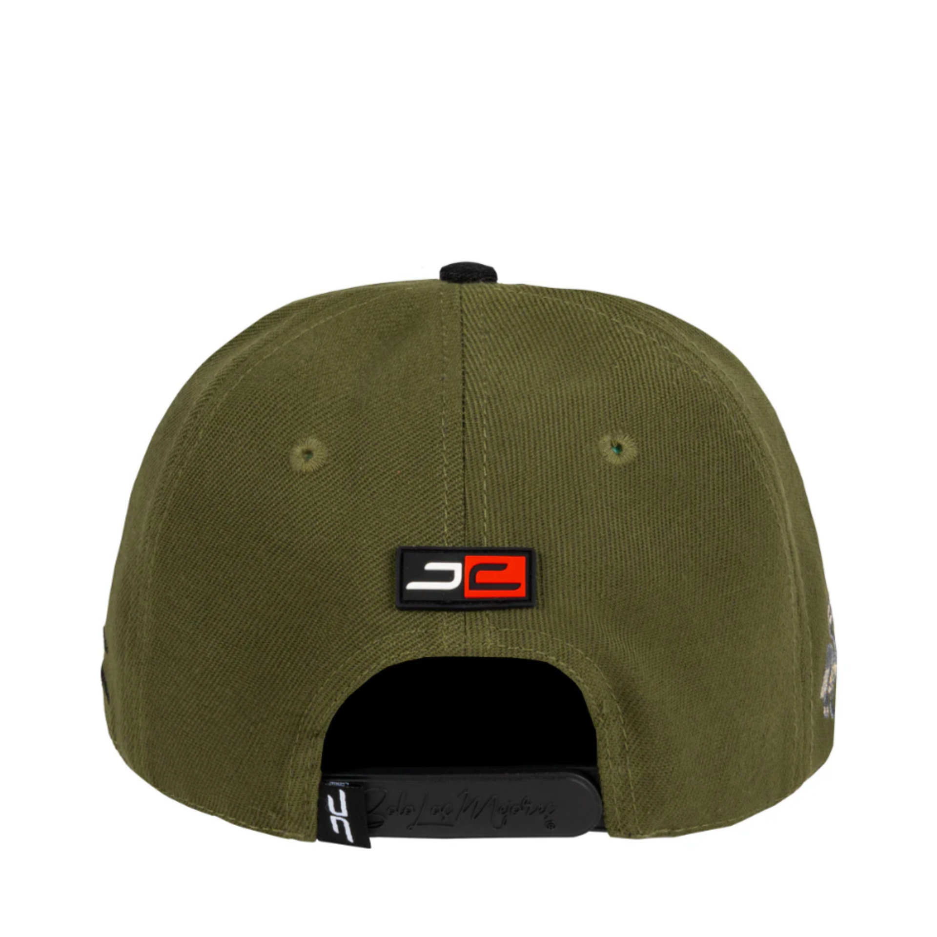 Back of JC Brand Rockstar Green Snapback Hat