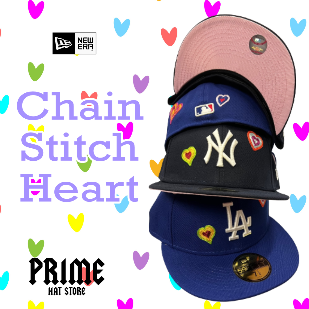 Chain Stitch Heart Collection