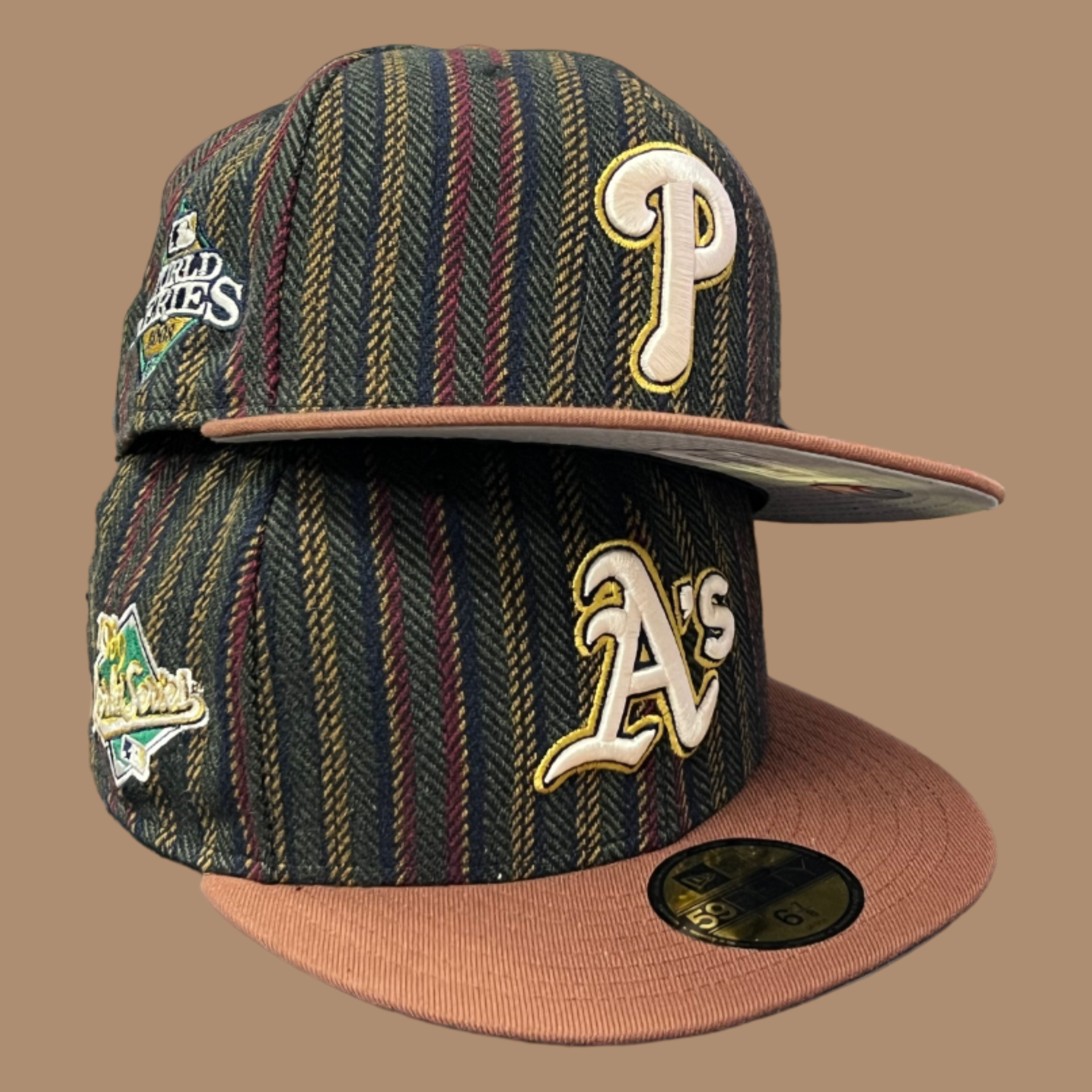 new era vintage herringbone 59fifty fitted hats collection