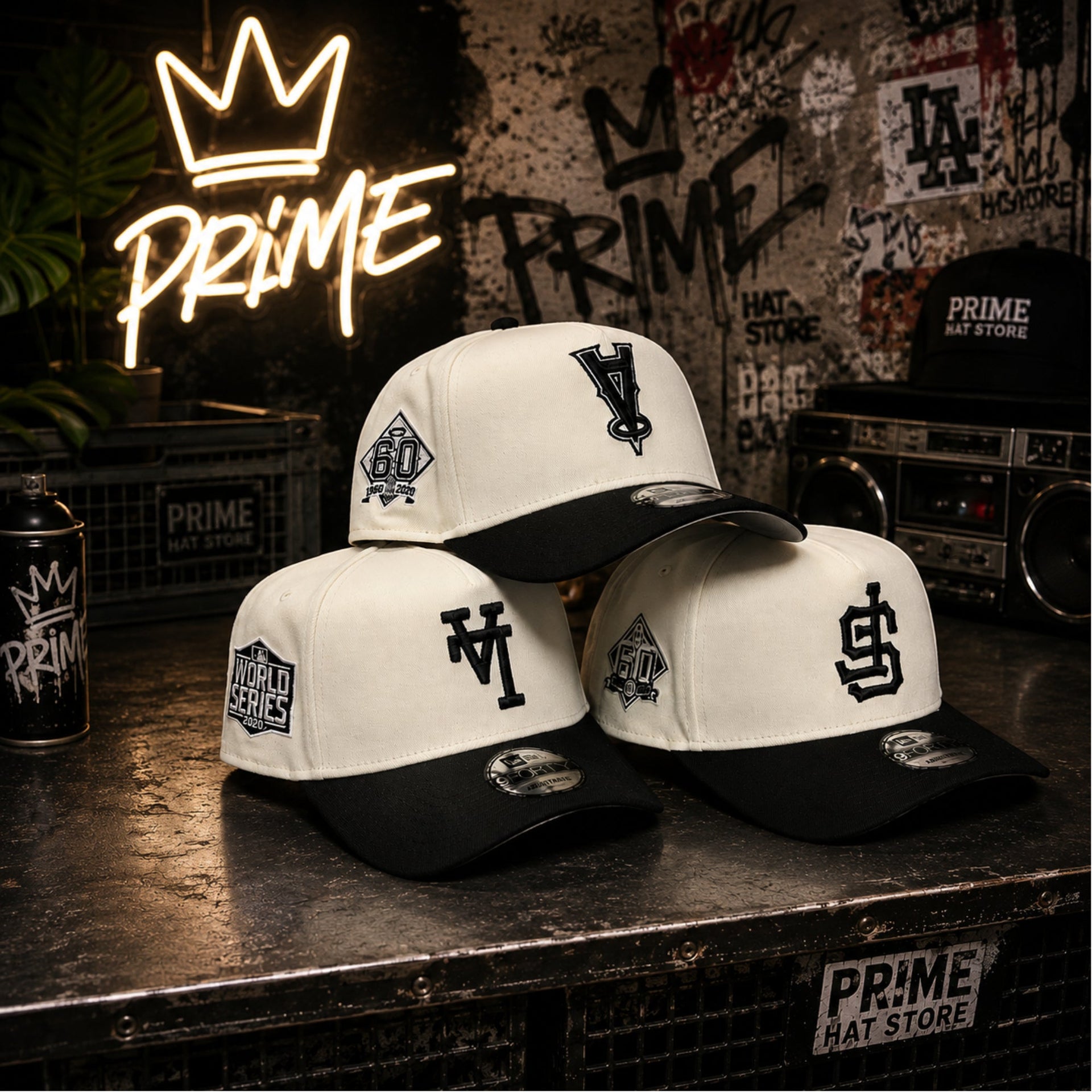 new era 9forty a-frame upside down chrome and black snapback cap collection