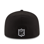 Black with White San Francisco 49ers New Era Fitted Cap