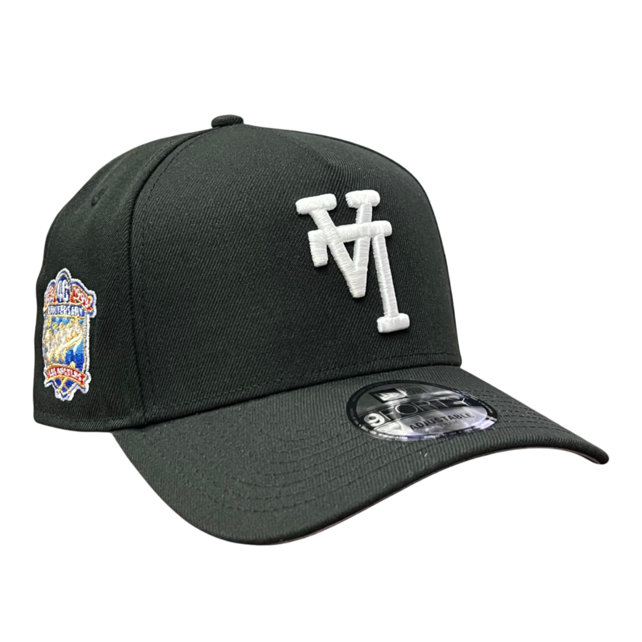 Los Angeles Dodgers Upside Down Black 40th Anniversary 9FORTY A-Frame Snapback