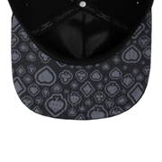 Black Monopoly Kings Card Metal Logo JC  Snapback Cap