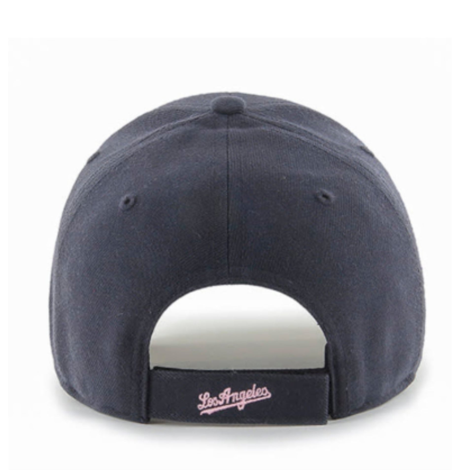 '47 Brand Los Angeles Dodgers Navy Pink MVP Adjustable Velcro Hat back view