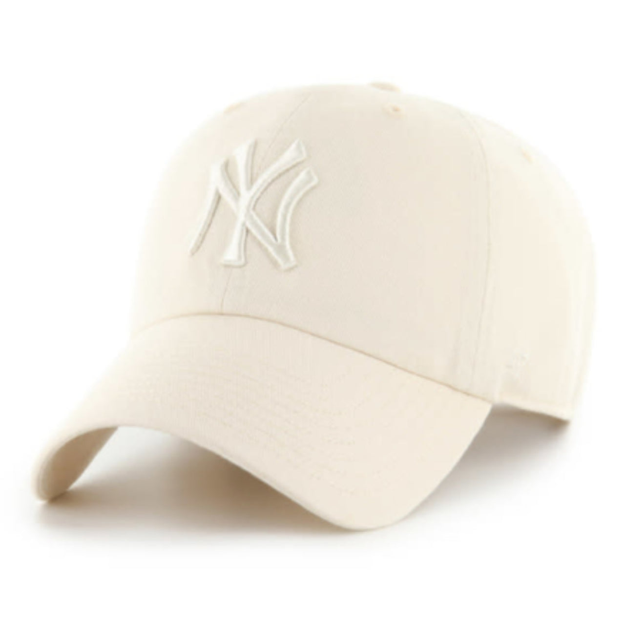 '47 Brand New York Yankees Clean Up Adjustable Hat - Natural front view