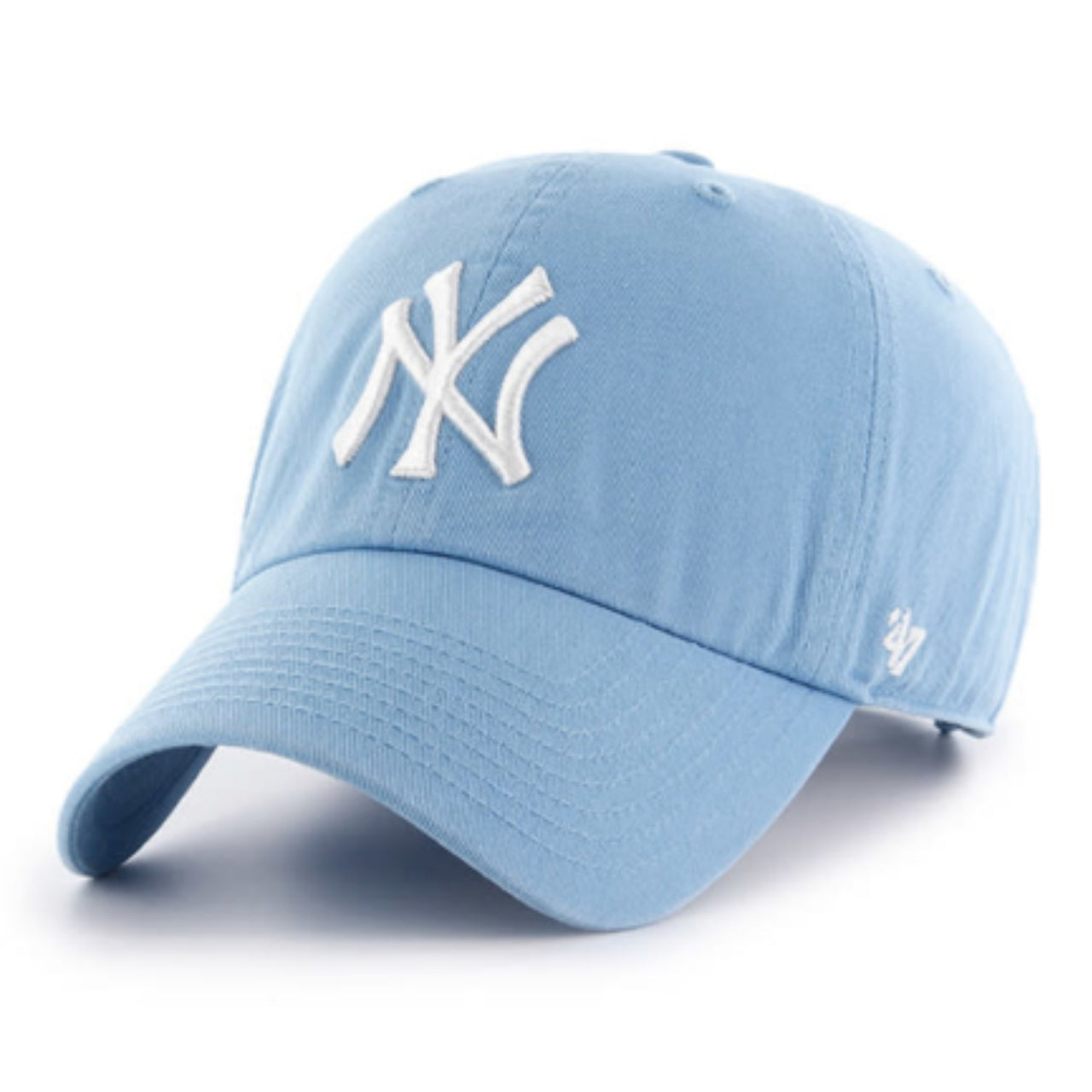 '47 Brand New York Yankees Clean Up Adjustable Hat - Sky Blue front view