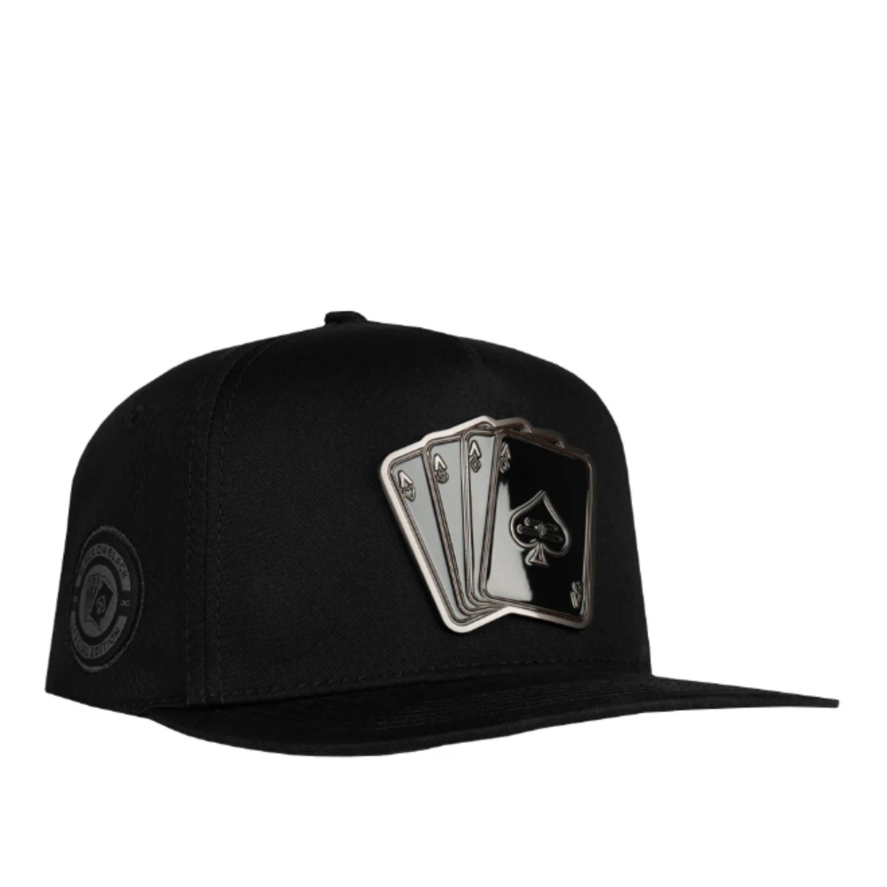 Black Ace Poker Cards JC SNapback Cap