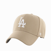 47 Brand LA Dodgers Khaki MVP Velcro Adjustable Hat.