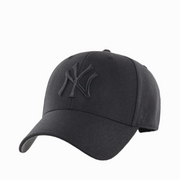 47 Brand New York Yankees NY Black on Black MVP Adjustable Velcro Hat