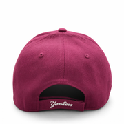 Back View of 47 Brand New York Yankees Burgundy MVP Adjustable Velcro Hat