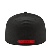 Black with Red San Francisco 49ers New Era Fitted Cap