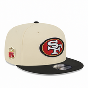 San Francisco 49ers Chrome Black 9FIFTY Snapback Hat