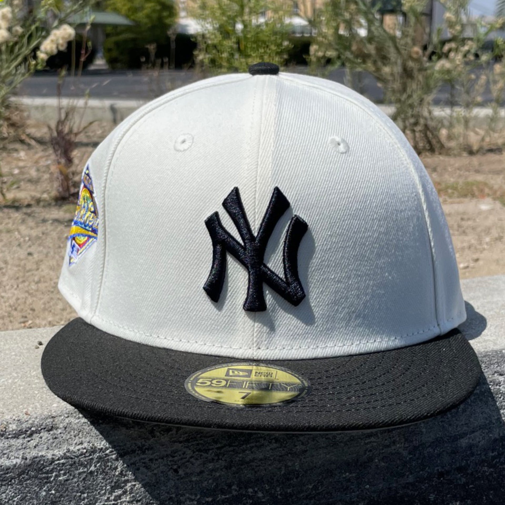 New York Yankees 1996 World Series Side Patch Chrome Black New Era 59Fifty Fitted Hat