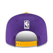 New Era 9Fifty NBA Los Angeles Lakers Purple/Yellow snapback cap Back