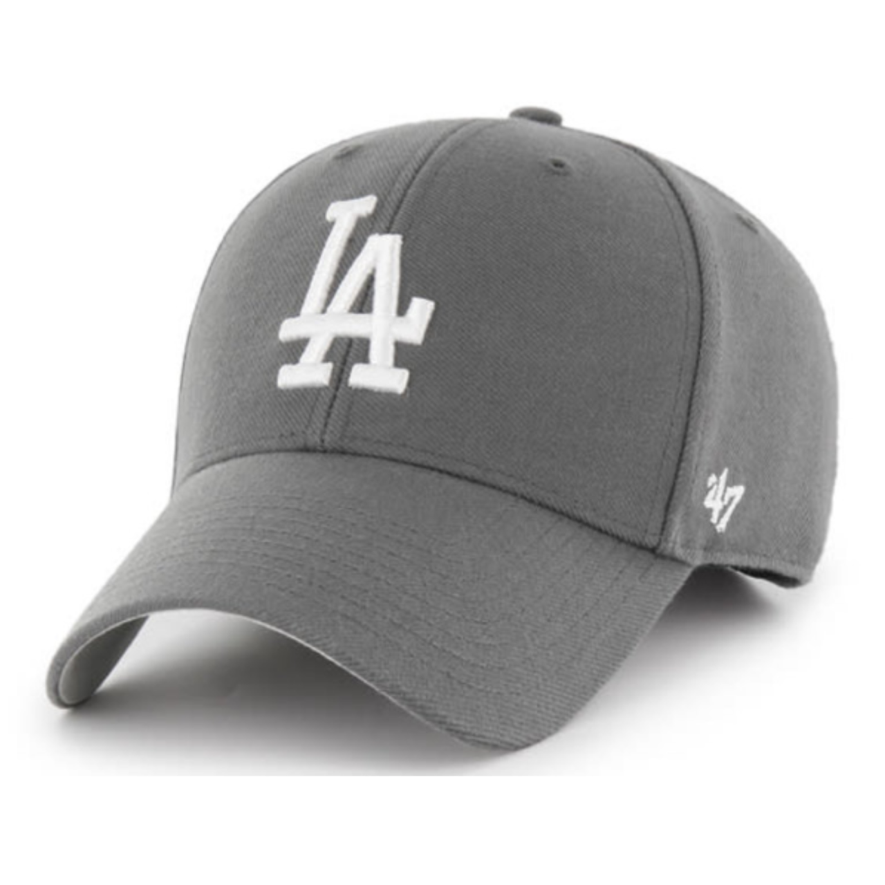47 Brand Los Angeles Dodgers Charcoal MVP Adjustable Velcro Hat