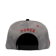 Silver sand poker camo jc brand snapback hat