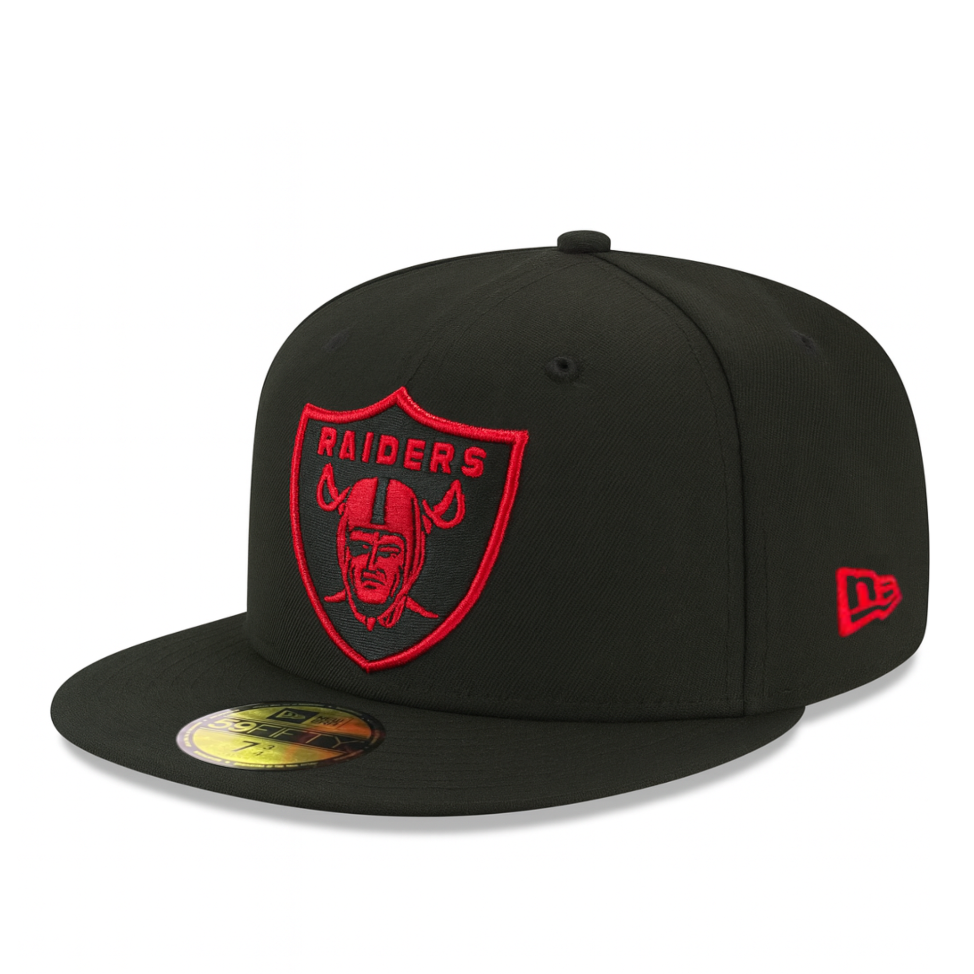 New Era Las Vegas Raiders Super Bowl XVIII Black Red XV 59FIFTY Fitted Hat