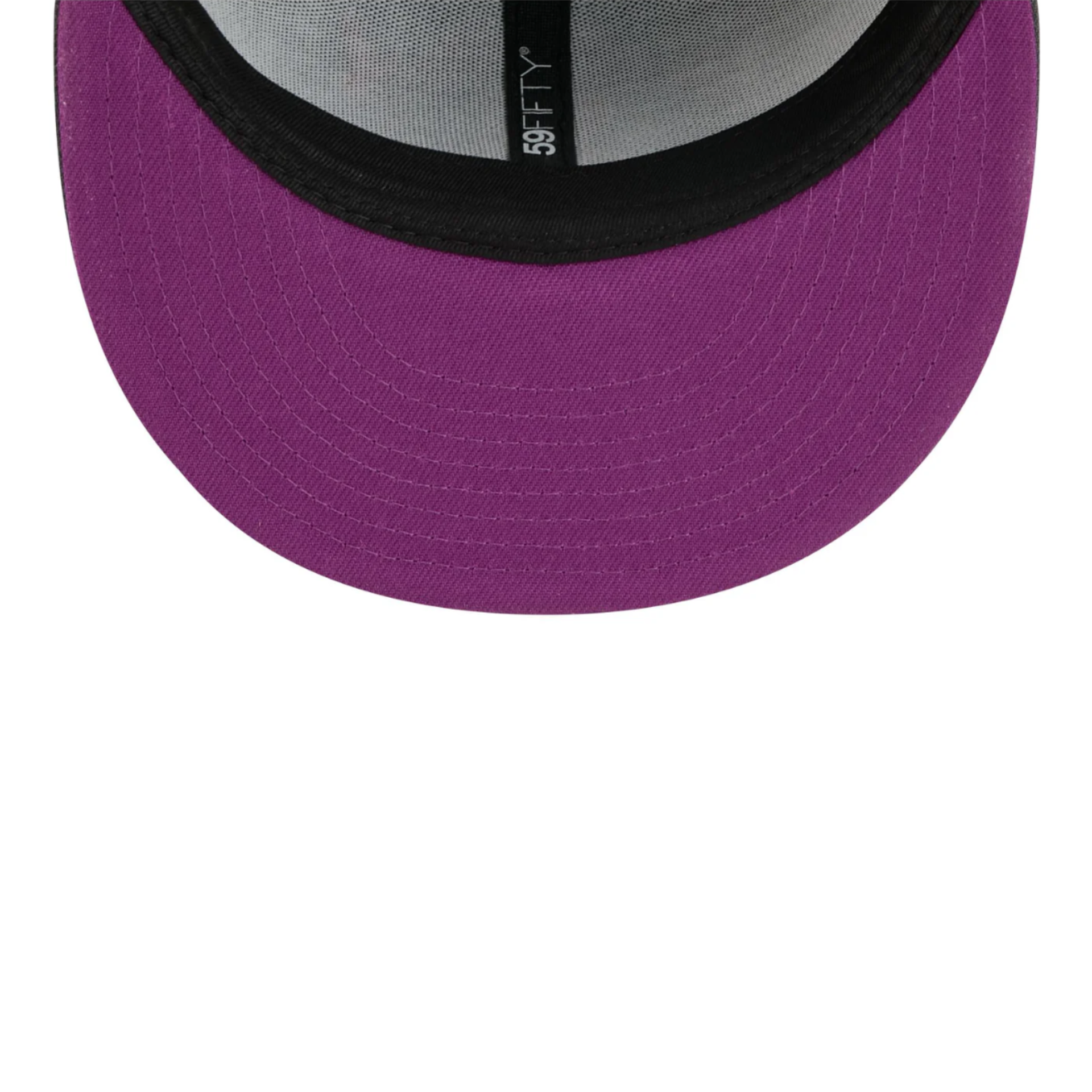 Purple Under Visor of New Era Chicago White Sox Day of the Dead Graphite 59FIFTY Fitted Hat