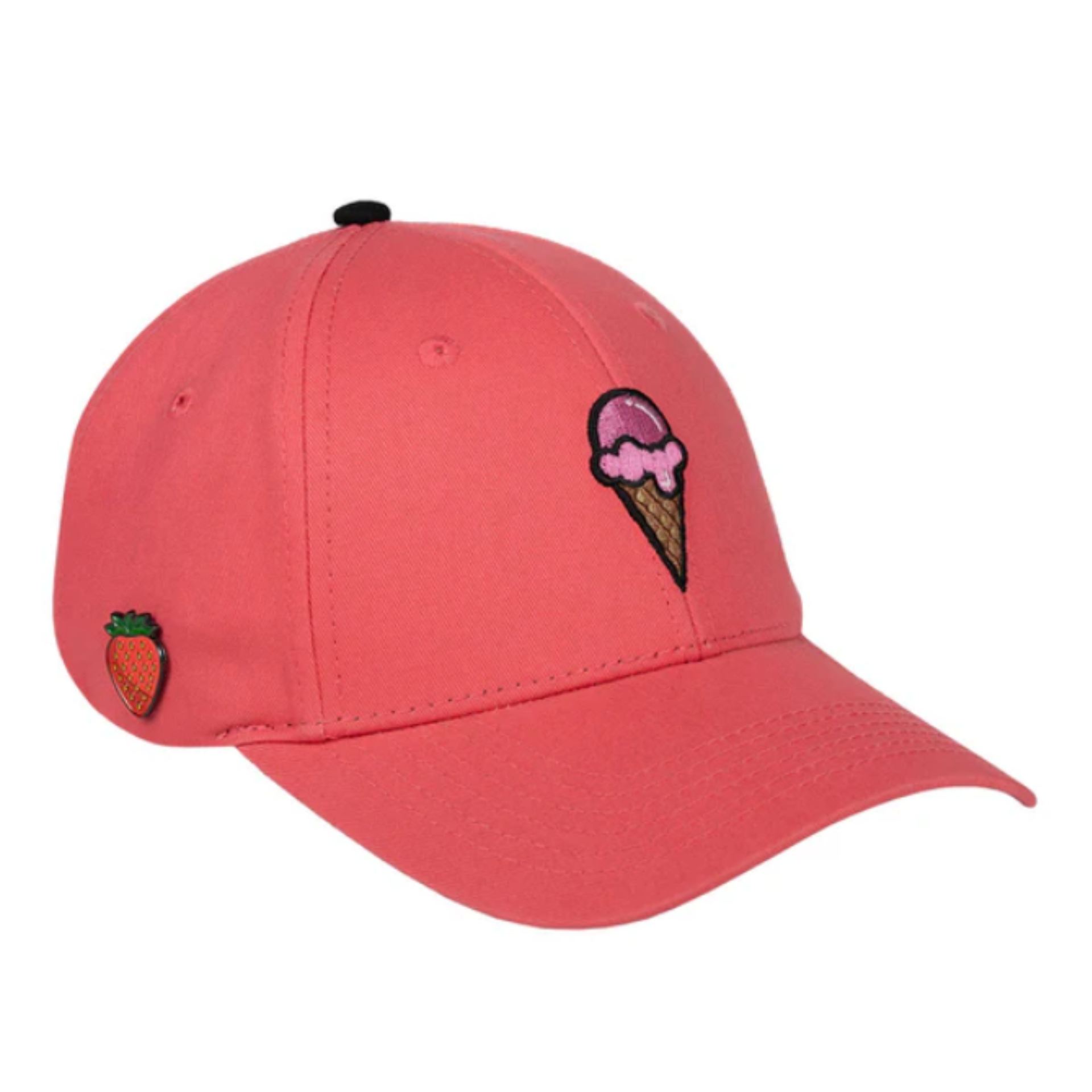 Pink  Strawberry Ice Cream JC Strap Dad Cap