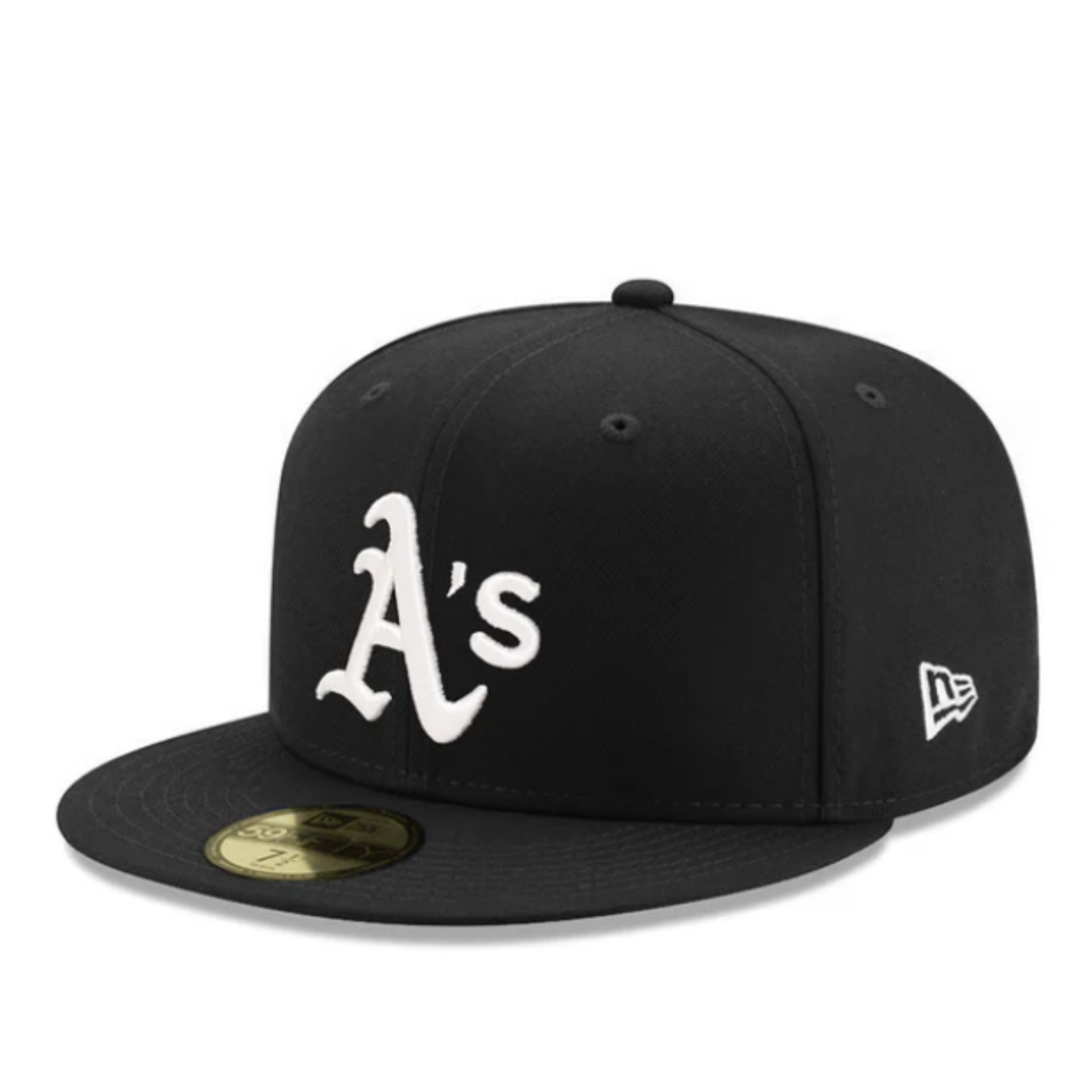 Black Oakland Athletics A's New Era Fitted Cap