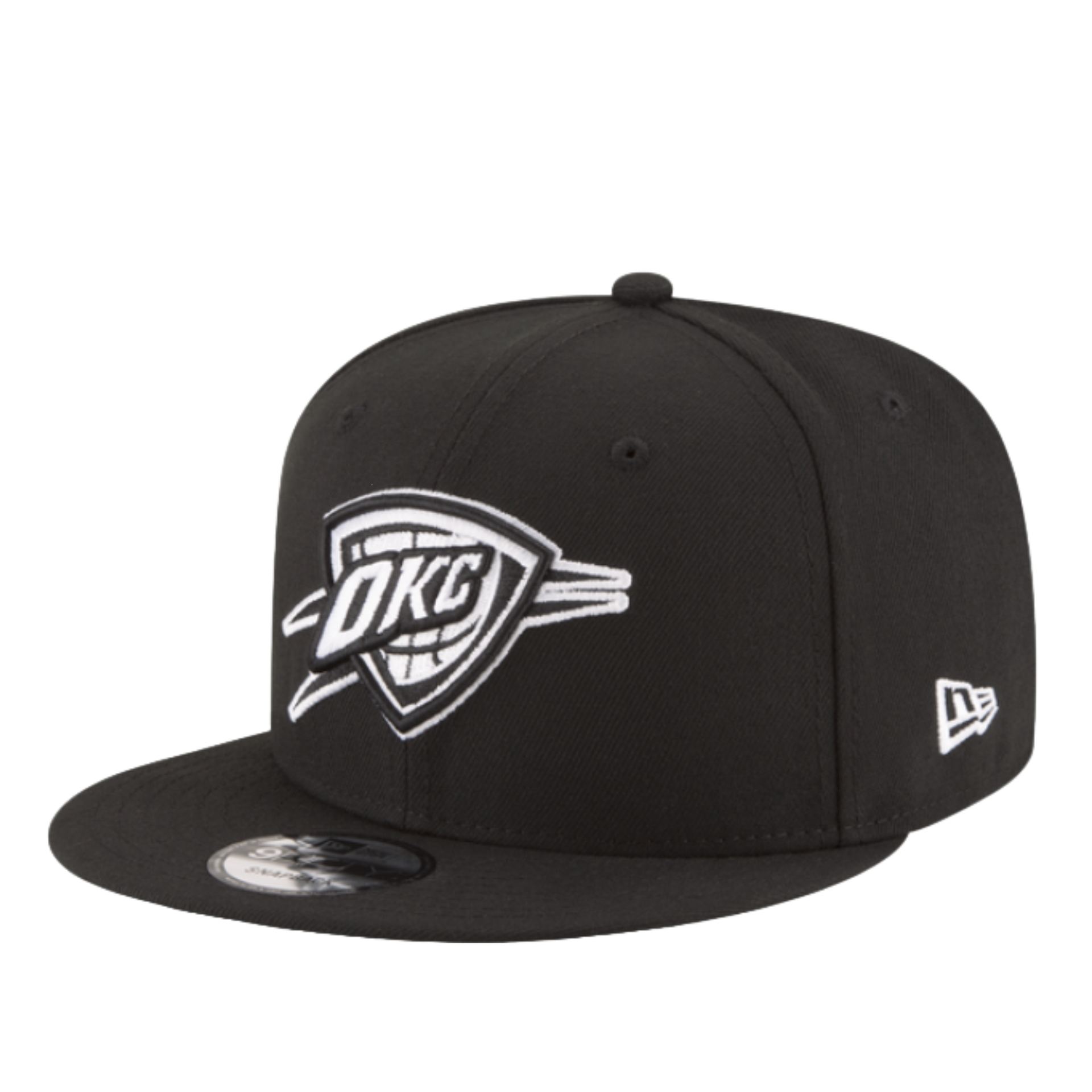 Black Oklahoma City Thunders Snapback Cap