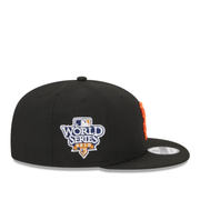 Side of New Era San Francisco Giants SF World Series 2010 Black 9FIFTY Snapback Hat