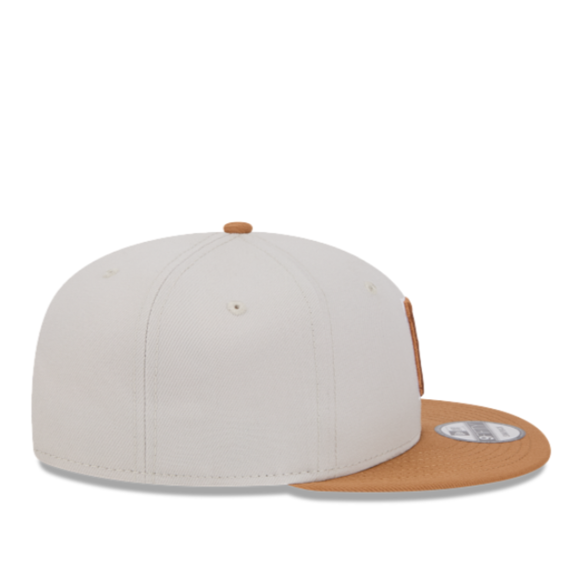 Side of New Era Pittsburgh Pirates Color Pack Two-Tone Khaki/Bronze 9FIFTY Snapback Hat