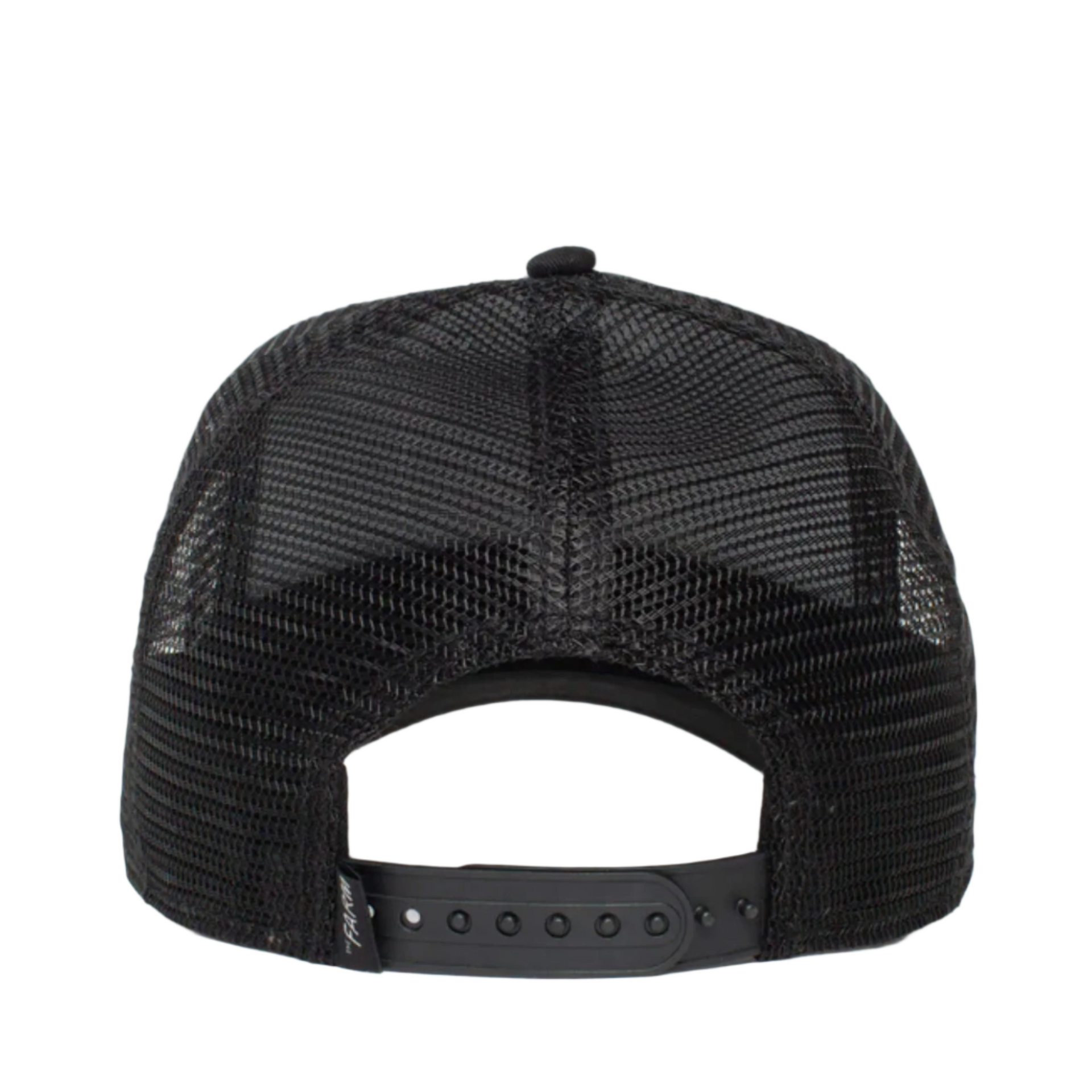 the back of goorin bros patent black panther snapback hat