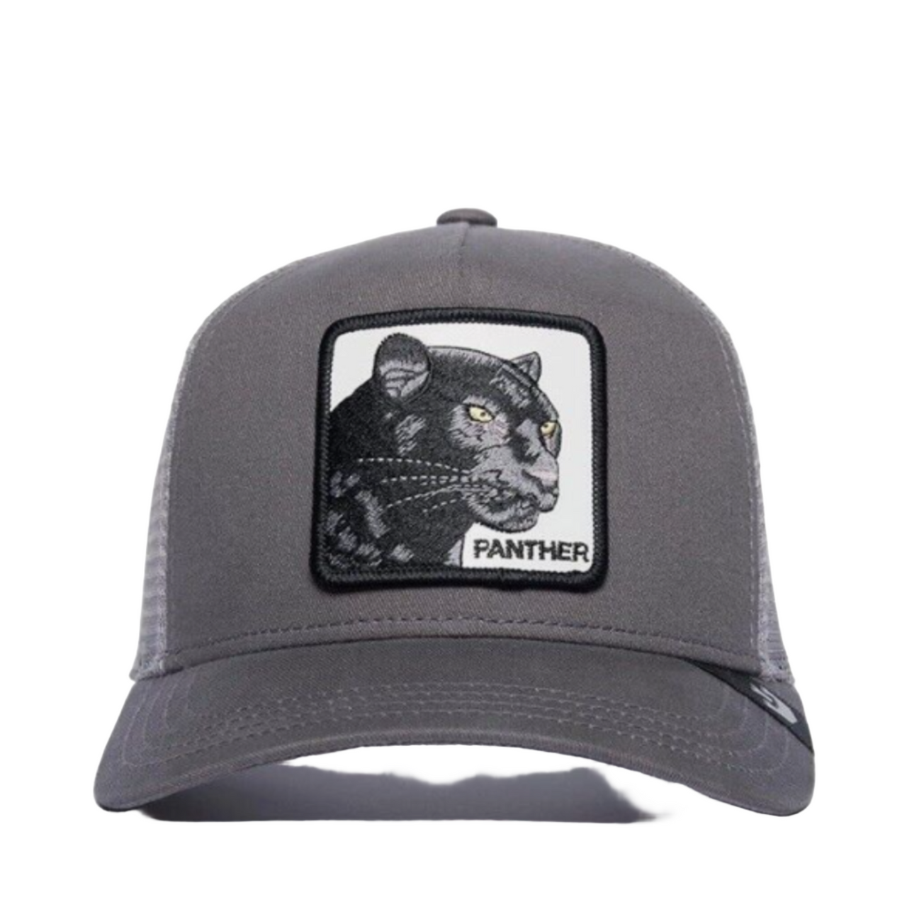 Gray The Panther Goorin Bros mesh trucker snpaback hat