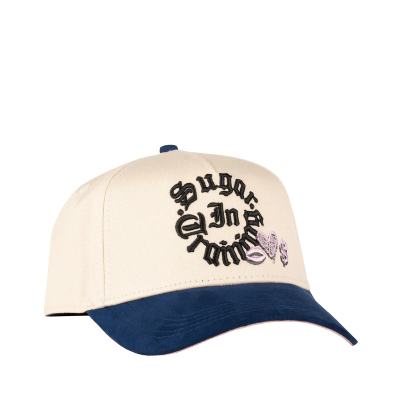 JC brand sugar in training snapback hat beige blue